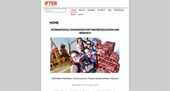 Desktop Screenshot of ifter.org